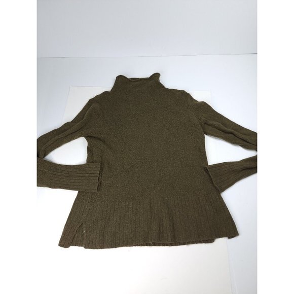 Madewell Womens Turtleneck Sweater‎ Green Merino Wool Size Womens Small - Picture 1 of 8